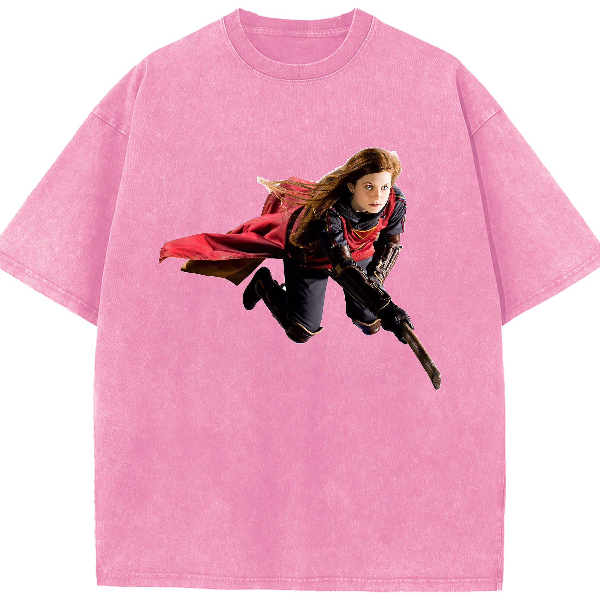 （画像用） Harry Potter ハリー・ポッターシリーズ 綿100% ヴィンテージ風 半袖Tシャツ（フロントプリント）